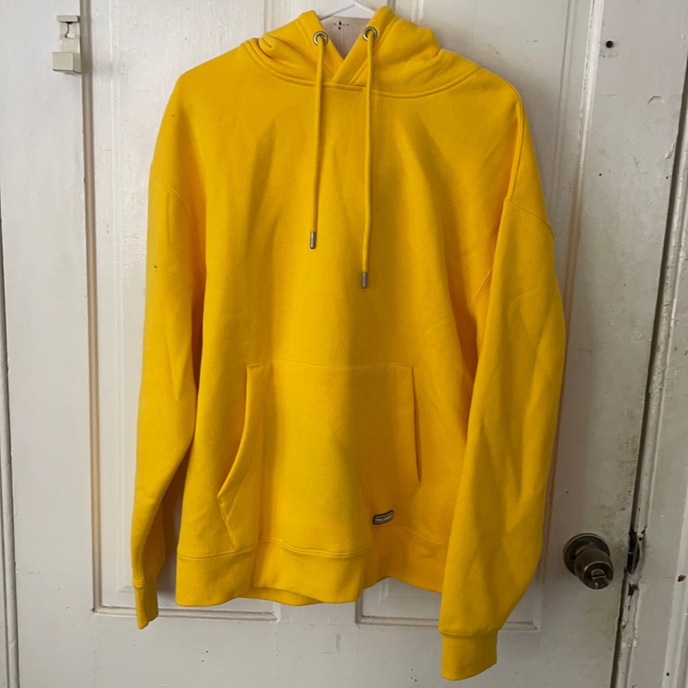 Pull & Bear Yellow Hoodie